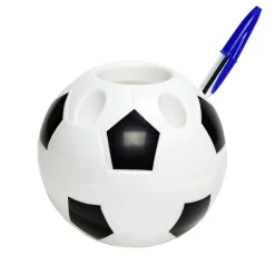 Porte crayon football forme ballon Ø10,5xH9,5cm