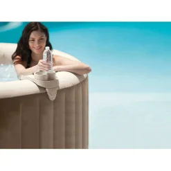 Porte gobelet double blanc pour spa Intex