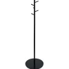 Porte manteau bois noir 5 crochets 50xH170cm