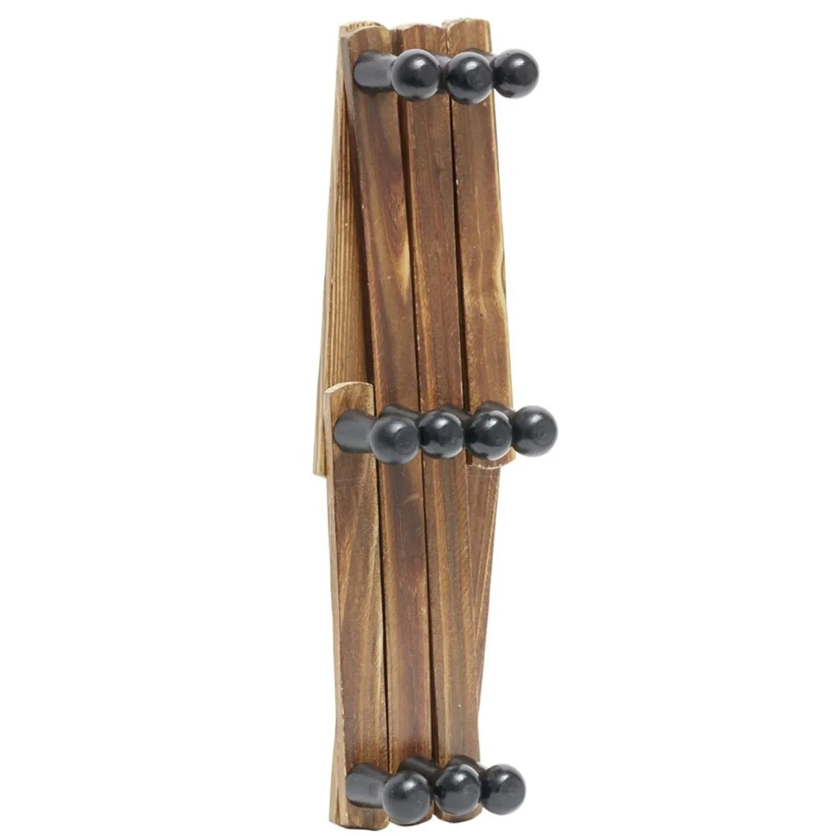 Porte manteau mural accordéon extensible en bois L32cm < Gifi Online