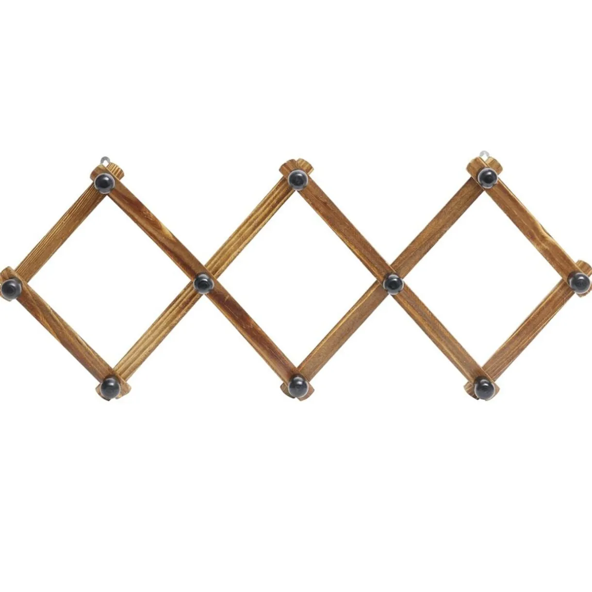 Porte manteau mural accordéon extensible en bois L32cm < Gifi Online