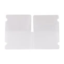 Porte masque pliable format de poche blanc transparent