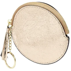 Porte monnaie rond simili avec fermeture pompon < Gifi Best