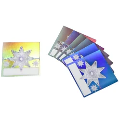 Porte nom en papier motifs Noël Boréal 8 pièces