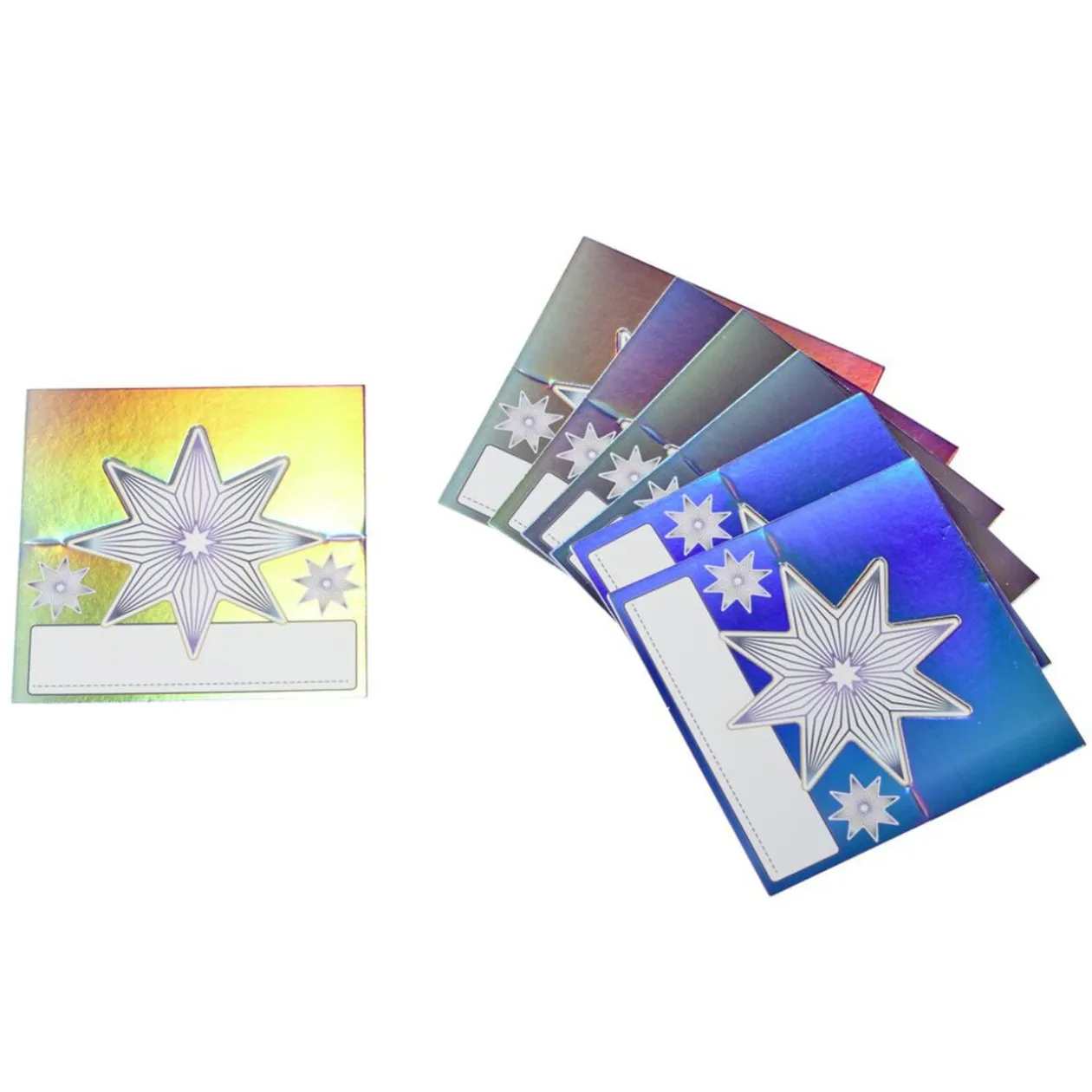 Porte nom en papier motifs Noël Boréal 8 pièces