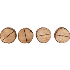 Porte-nom rondin de bois x4 < Gifi New