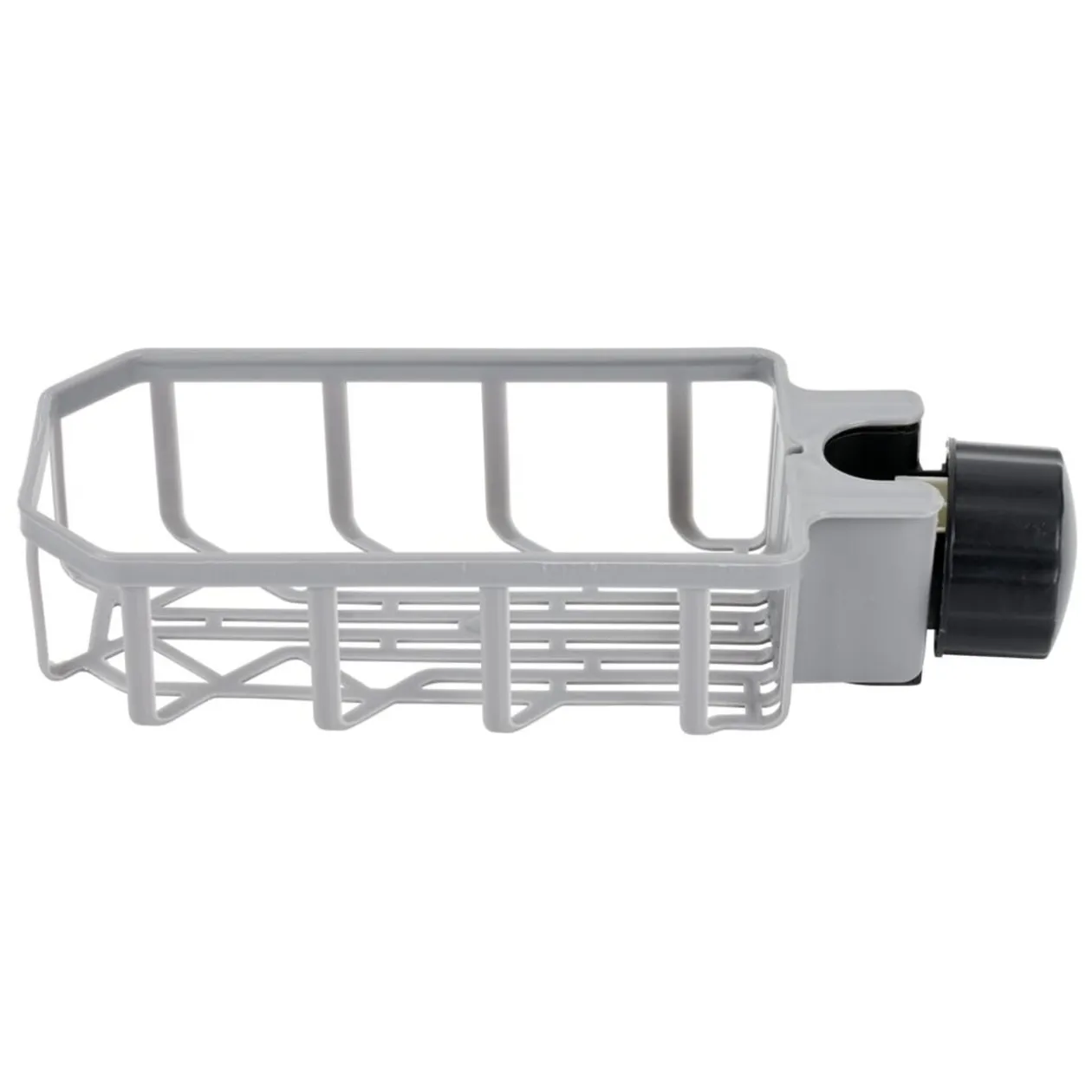 Porte-éponge pour robinet plastique gris - L.20xl.9xH.5cm