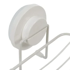 Porte savon blanc à ventouse blanc