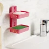 Porte savon 2 niveaux plastique (2 modèles blanc ou rose) < Gifi Outlet