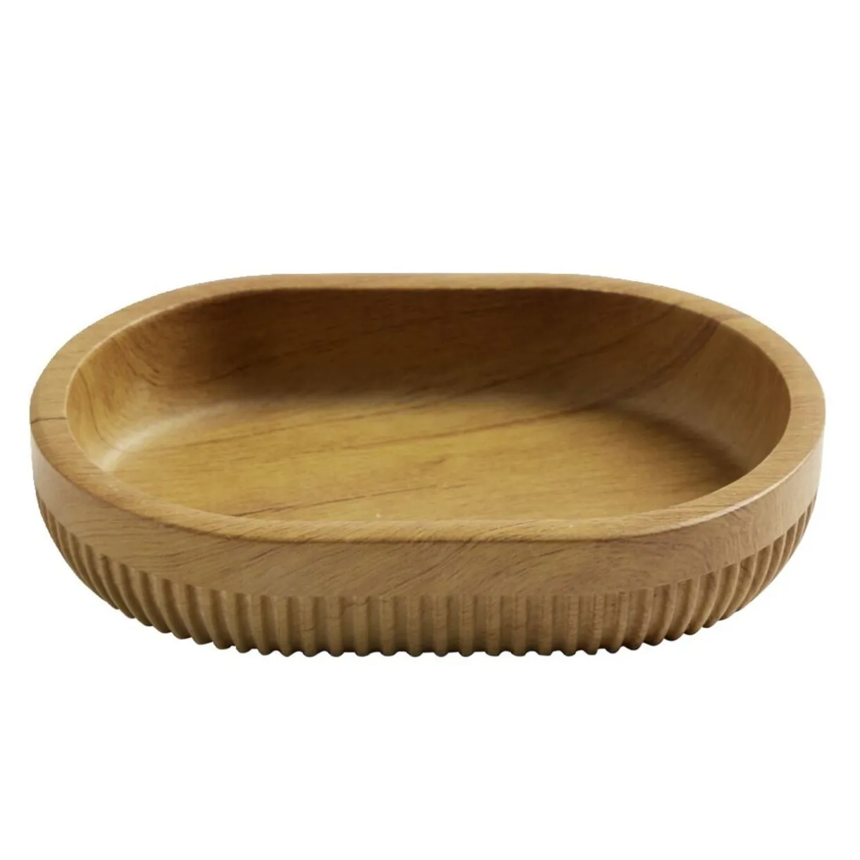 Porte savon plastique imitation bois Ø9xH10cm < Gifi Clearance