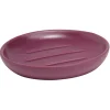 Porte-savon rond céramique violet Ø10xH2cm < Gifi Discount