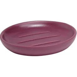 Porte-savon rond céramique violet Ø10xH2cm < Gifi Discount