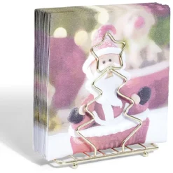 Porte-serviette forme sapin métal doré < Gifi Sale