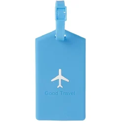 Porte étiquette de bagage uni bleu < Gifi