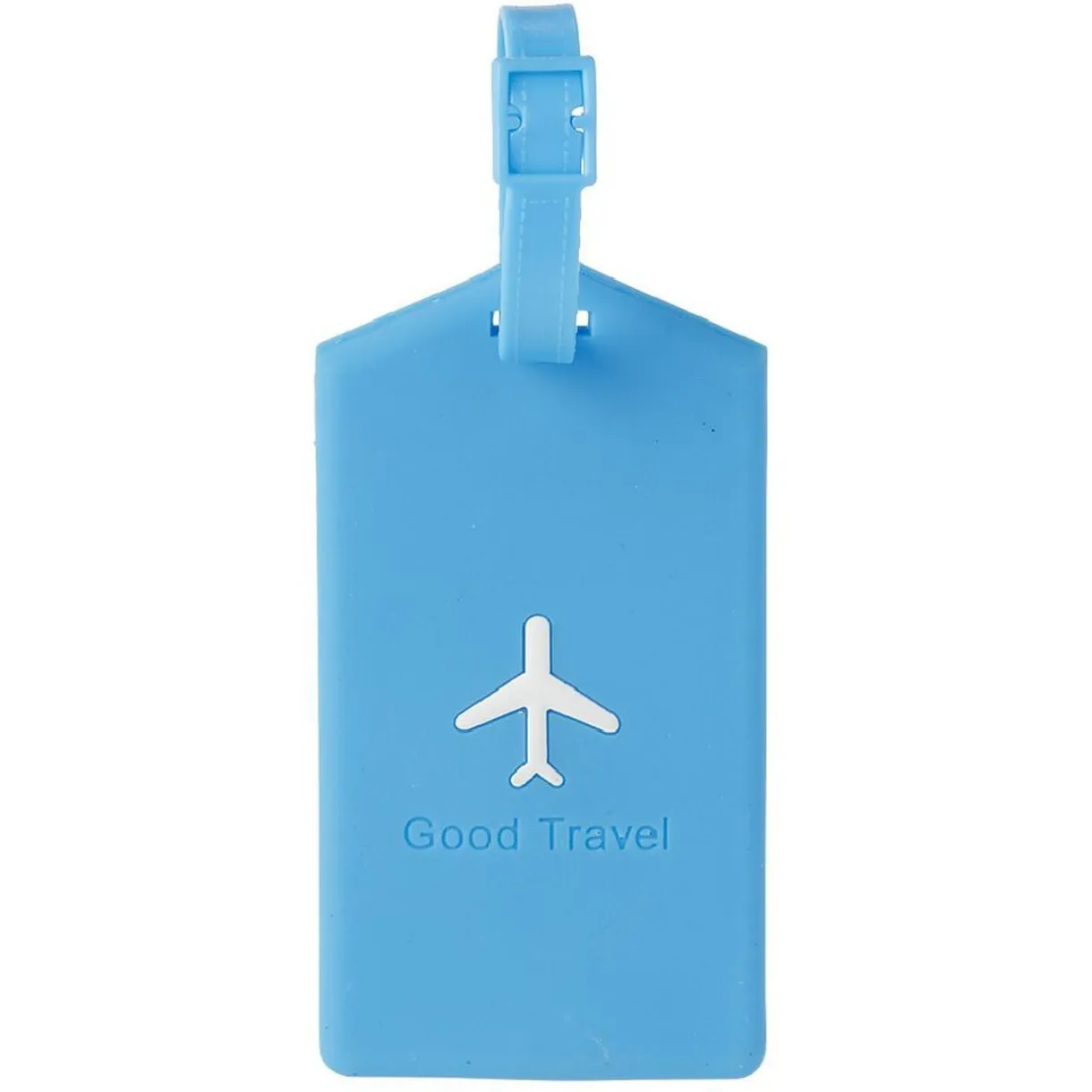 Porte étiquette de bagage uni bleu < Gifi