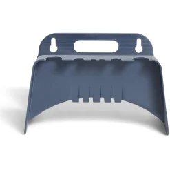 Porte tuyau en plastique bleu