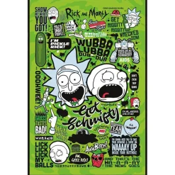 Poster phrases cultes Rick et Morty 91,5x61cm < Gifi Clearance