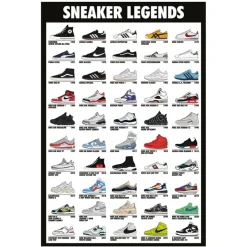 Poster Sneakers Legends 91,5x61cm < Gifi Hot
