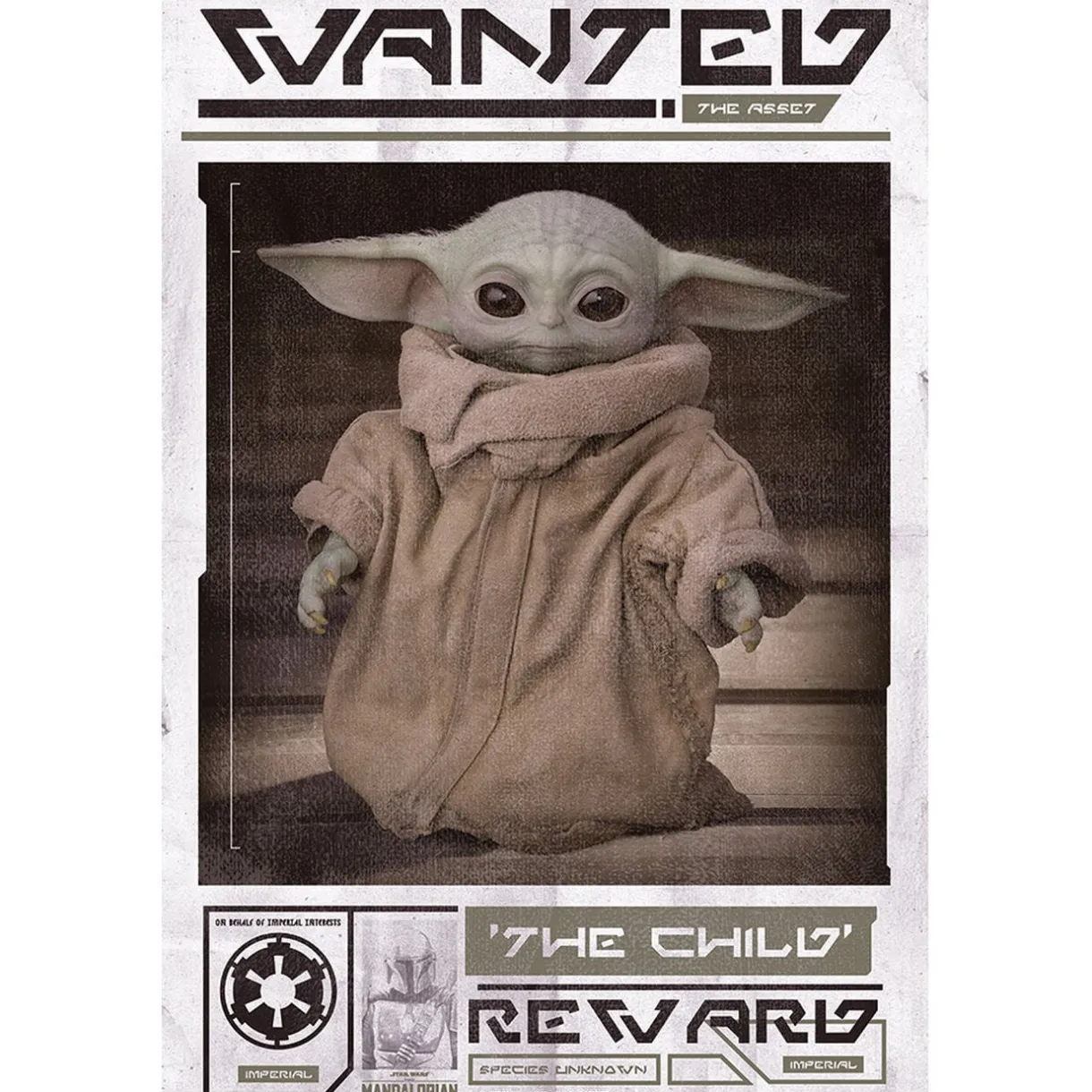 Poster Star Wars The Mandalorian - Wanted The Child < Gifi