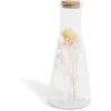 Pot avec fleur séchée jaune et rose Ø8xH19cm