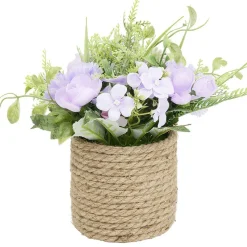 Pot décor lin fleur artificielle Ø23xH22cm < Gifi Clearance