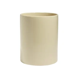Pot de conservation 2,1L grès carreau de ciment couvercle bambou Ø14,2xH17,7cm