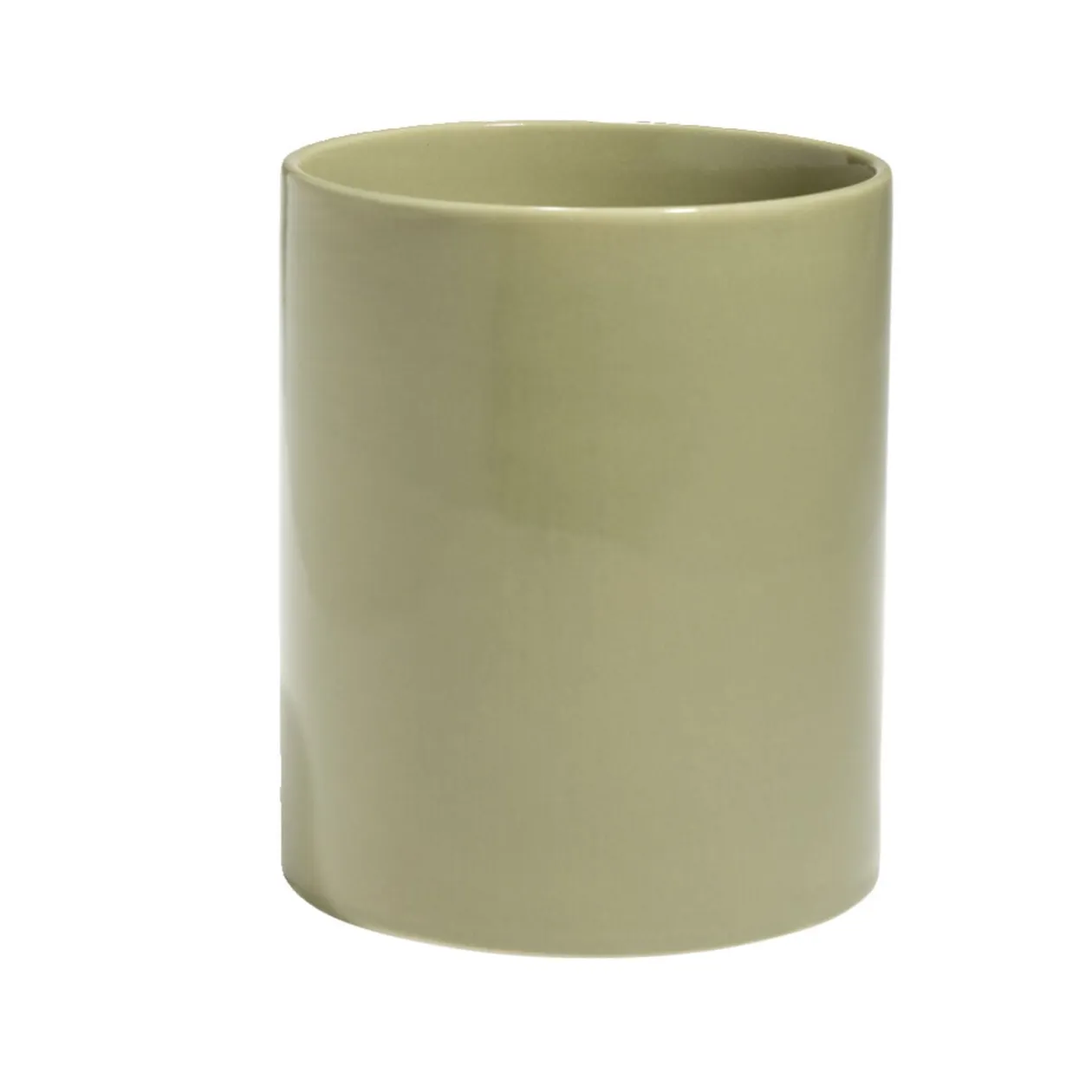 Pot de conservation 1,2L grès couvercle bambou Ø12xH14,5cm