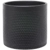 Pot de fleur noir mat motif nid d'abeille 3,85L Ø19xH17,5 cm - Capri < Gifi Outlet