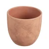 Pot de fleur terre cuite rouge Ø14xH13cm