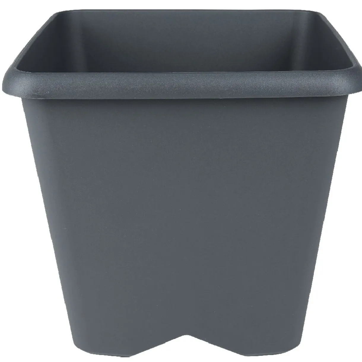 Pot de jardin carré Chorus gris anthracite 15,2 L < Gifi