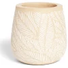 Pot de jardin terre cuite motif fleur blanche Ø20xH20cm < Gifi Best