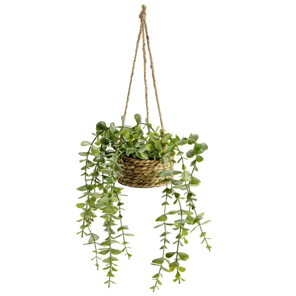 Pot de plante verte artificielle tombante Ø9xH30cm (3 modèles)
