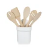 Pot de rangement plastique avec ventouse 12,5xH18,5cm (2 modèles)