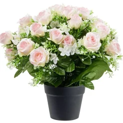 Pot de rose artificielle Ø50xH50cm