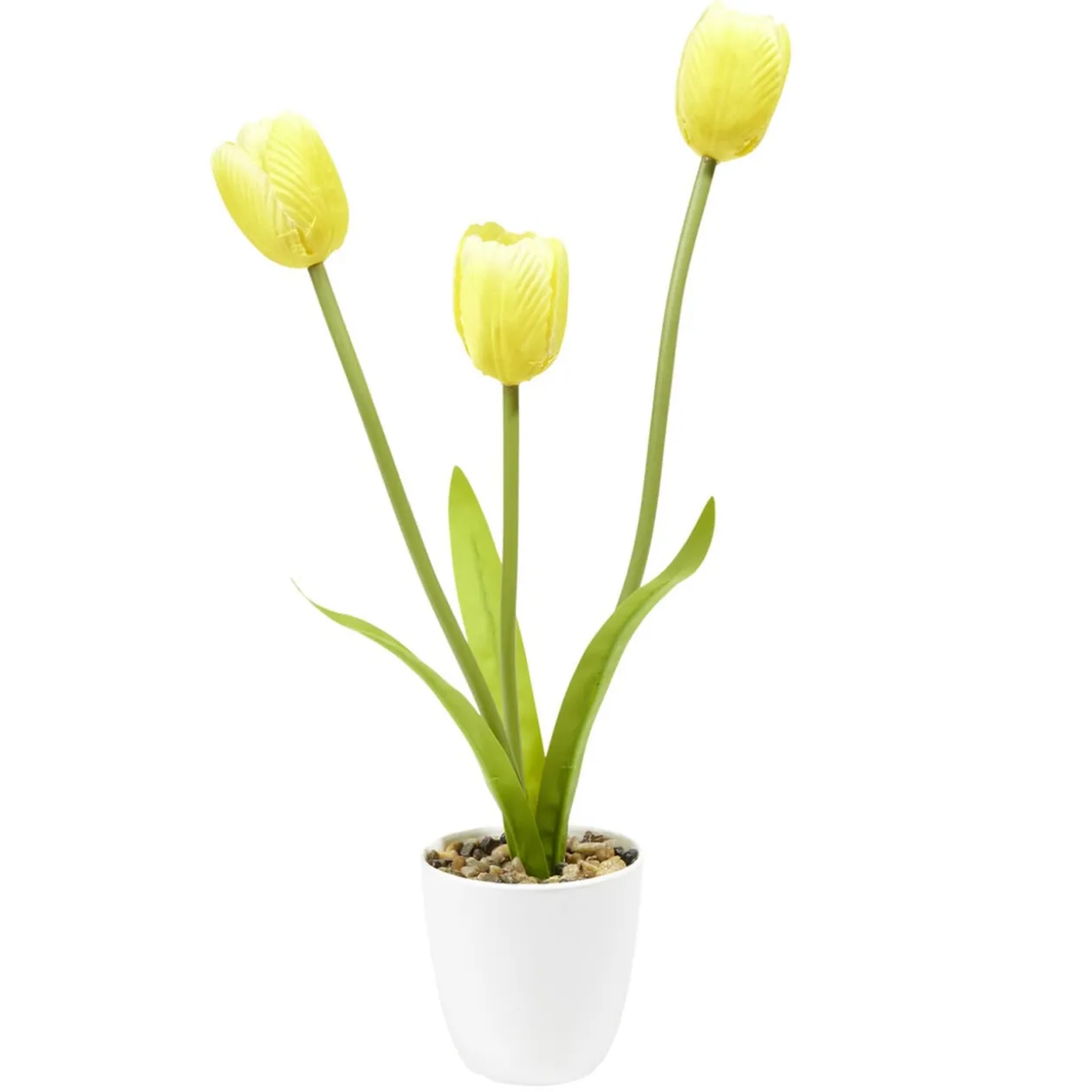 Pot de 3 tulipes artificielles Ø12xH30cm