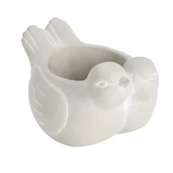 Pot en ciment forme colombes 19x16xH11,5cm
