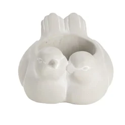 Pot en ciment forme colombes 19x16xH11,5cm