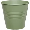 Pot en métal vert petit modèle Ø16xH13cm < Gifi New