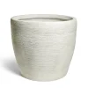 Pot fibre d'argile blanc Ø55xH50cm