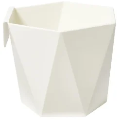 Pot hexagonal clipsable plastique blanc ivoire Ø12xH13cm < Gifi Best