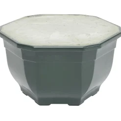 Pot rond funéraire lesté noir Ø15cm