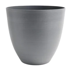 Pot rond plastique gris Ø37,8xH36cm < Gifi Sale