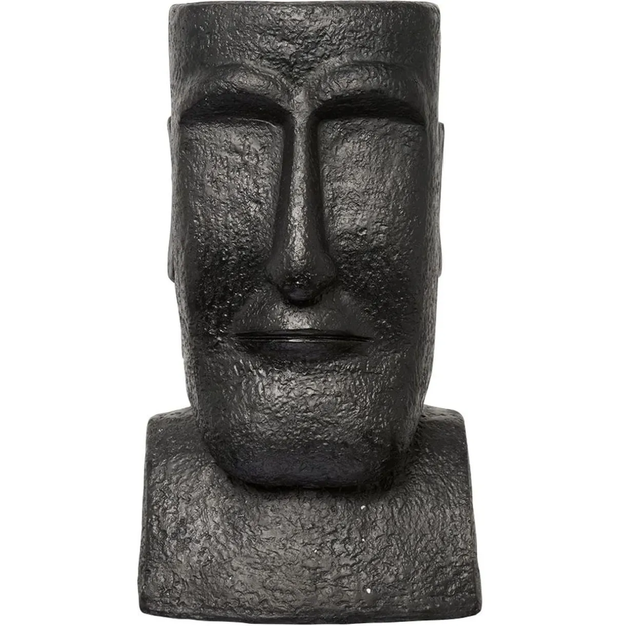 Pot statue île de Pâques noir H40cm < Gifi Clearance