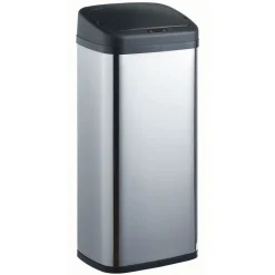 Poubelle automatique grise et noire 40 L