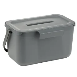 Poubelle compost de porte 4L plastique gris 25,5x16,5xH14cm < Gifi Clearance