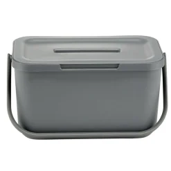 Poubelle compost de porte 4L plastique gris 25,5x16,5xH14cm < Gifi Clearance