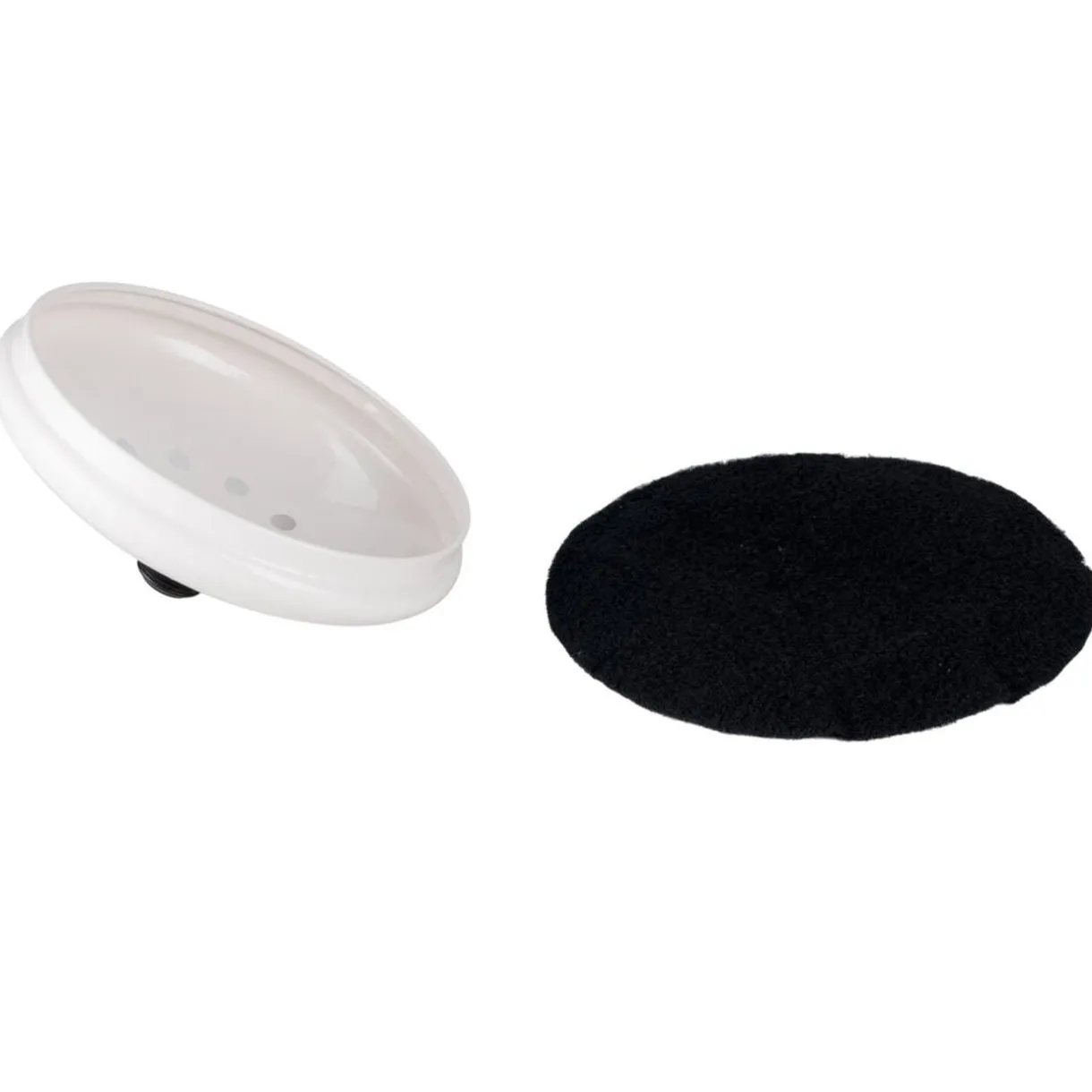 Poubelle à compost 5L avec filtre à charbon métal blanc Ø19xH22,5cm < Gifi