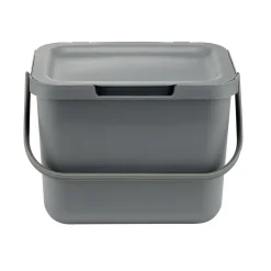 Poubelle compost à poser 6L plastique gris 25,5x19xH18,5cm