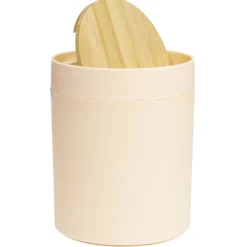 Poubelle à coton ronde métal nude Ø13,7xH17,3cm 2,5L