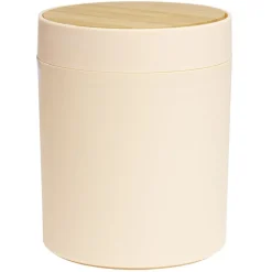 Poubelle à coton ronde métal nude Ø13,7xH17,3cm 2,5L